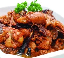 Chicken Stewed with Mushrooms