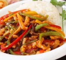 Fish-Flavored Shredded Pork Rice
