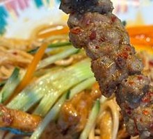 Lamb Skewers on Iron Rods