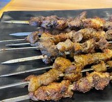 Lamb Skewers on Iron Rods