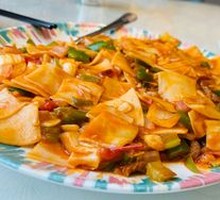 Xinjiang Noodle Strips Stir-Fry
