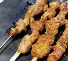 Lamb Skewers on Iron Rods