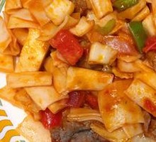 Xinjiang Noodle Strips Stir-Fry