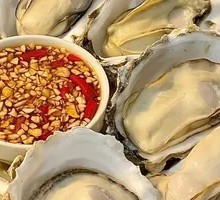 Pressure-cooked oysters