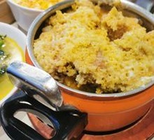 Pressure Cooker Cheese Rice Rib Bones
