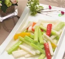 Bamboo Shoots with Chinese Yam and Gai Lan