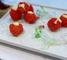 Lychee Rose Shrimp Balls