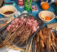 Lamb Skewers with Squid