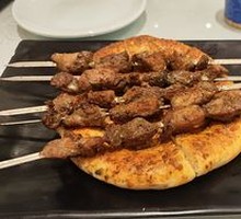 Lamb Skewers on Iron Rods
