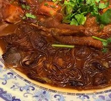 Chicken with Mushrooms and Vermicelli Stew