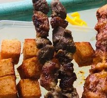 Lamb Skewers on Iron Rods