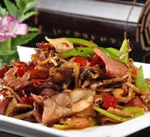 Smoked Bamboo Shoots with Preserved Meats