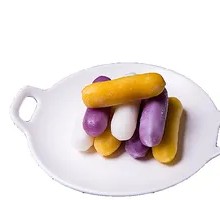 Purple Sweet Potato Cheese Rice Cake