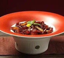 Scallion-braised Sea Cucumber with Pig's Trotters