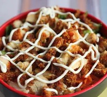 Grilled Meat Salad Rice Bowl