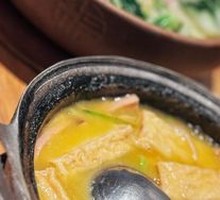 Stoneware Chicken and Tofu