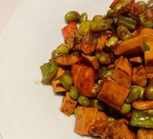 Fried Tofu and River Shrimp with Soy Bean Paste