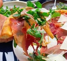 Salmon Sausage Pizza