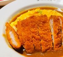 Fried Pork Cutlet Omelette Rice