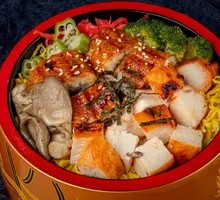 Eel and Chicken Rice Platter