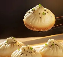 Truffle Black Pork Crab Meat Pan-Fried Dumplings