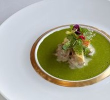 Basil Green Juice with Snails