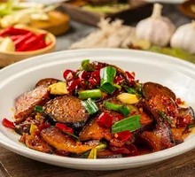 Hunan Blood Curd with Preserved Pork