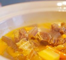 Braised Beef with Skin in Yellow Sauce