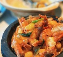 Thai Basil Stone Pot Prawn