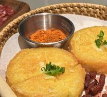 Crispy Pork Bits with Potato Pancake