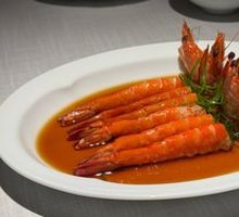 Plum Wine Steamed Tiger Prawn