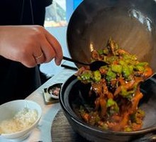 Spicy Chili and Pork Belly Stir-Fry with Pig Trotter