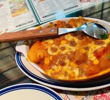 Tomato Pork Cutlet Rice Bake
