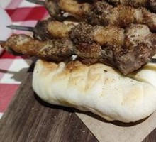 Grilled Lamb Skewers with Fresh-Baked Naan