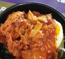 Spicy Kimchi Pork Rice in Stone Pot