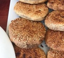 Freshly Baked Sesame Flatbread