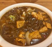 Chinese cabbage, tofu, and vermicelli