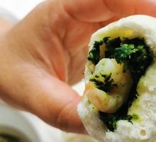 Fresh Shrimp with Chinese Spinach