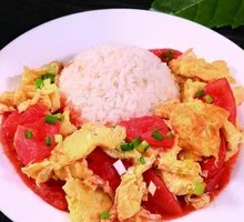 Tomato and Egg Rice Bowl