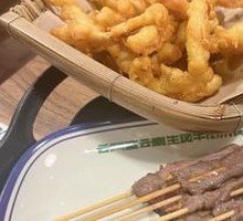 A Man Beef Skewers
