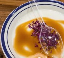 Rose Black Sugar Ice Tofu Pudding