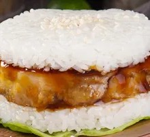 Chicken Cutlet Rice Burger