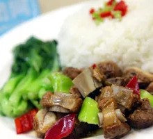 Potato and Pork Rib Rice