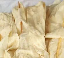 Oil-soaked tofu skin