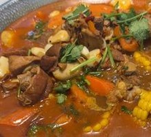 Fatty Intestine with Taro and Chicken