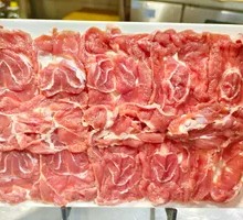 Hand-Cut Lamb Shank with Big Knife