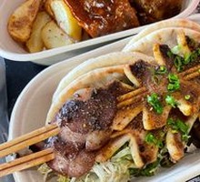 Squid Skewers with Rice