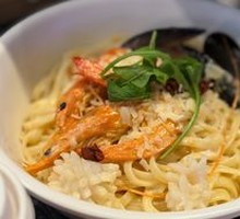 White Wine Cream Seafood Sauce Pasta