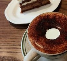 Handmade Caramel Cocoa Doughnut Latte