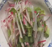 Cold-mixed radish